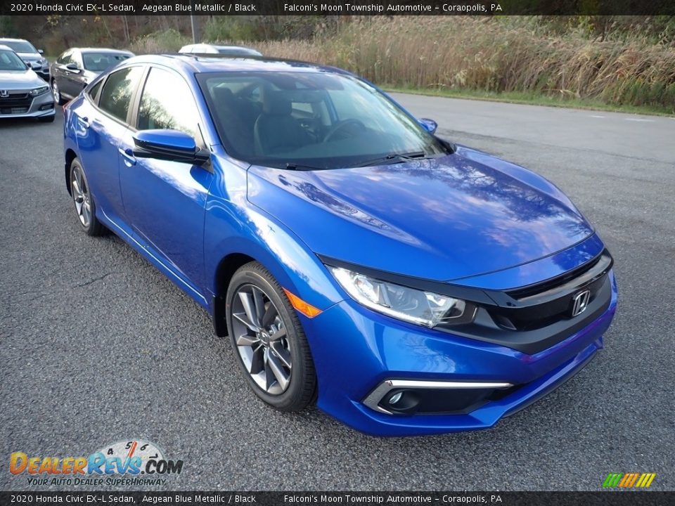 Front 3/4 View of 2020 Honda Civic EX-L Sedan Photo #6