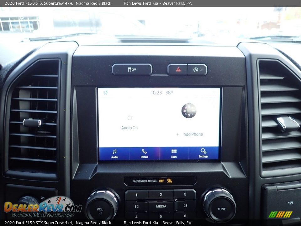 2020 Ford F150 STX SuperCrew 4x4 Magma Red / Black Photo #16