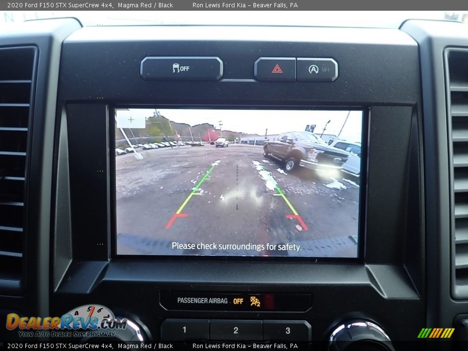 2020 Ford F150 STX SuperCrew 4x4 Magma Red / Black Photo #17