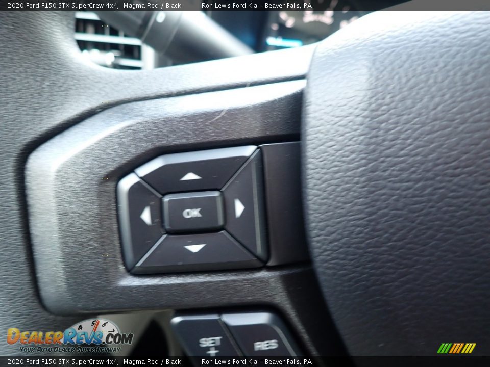 2020 Ford F150 STX SuperCrew 4x4 Magma Red / Black Photo #19