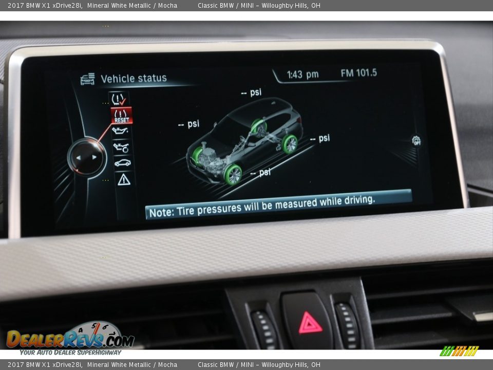 2017 BMW X1 xDrive28i Mineral White Metallic / Mocha Photo #18