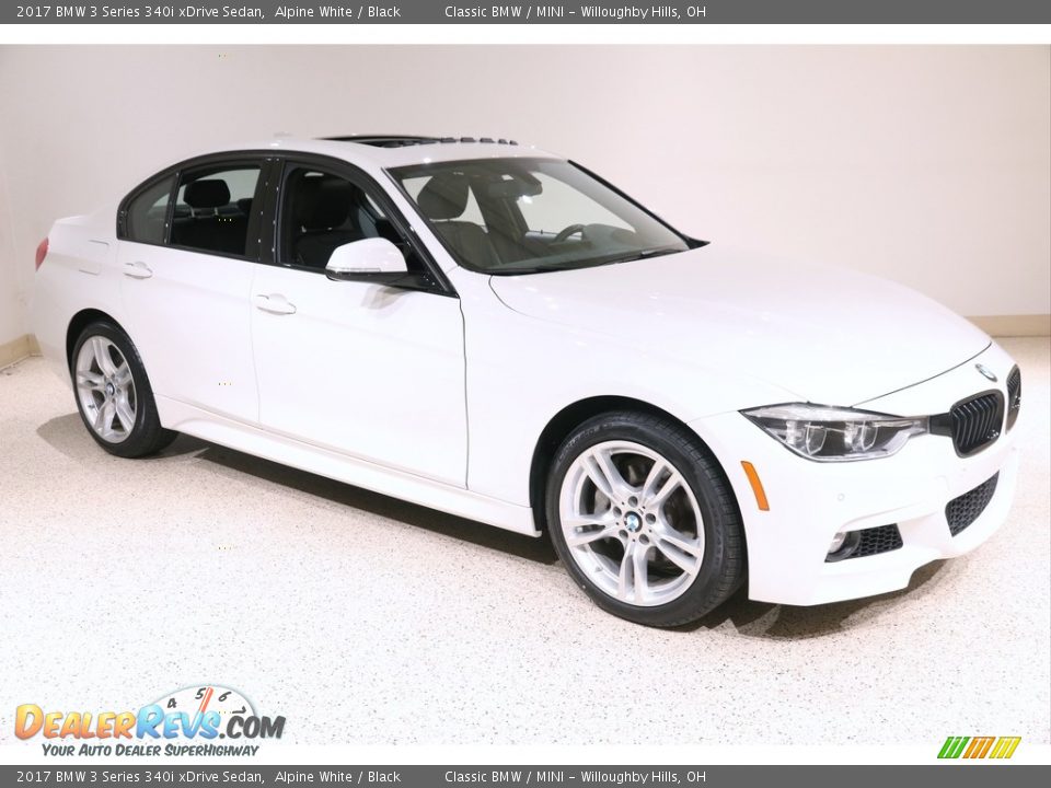 2017 BMW 3 Series 340i xDrive Sedan Alpine White / Black Photo #1