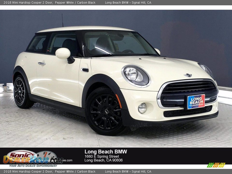 2018 Mini Hardtop Cooper 2 Door Pepper White / Carbon Black Photo #1