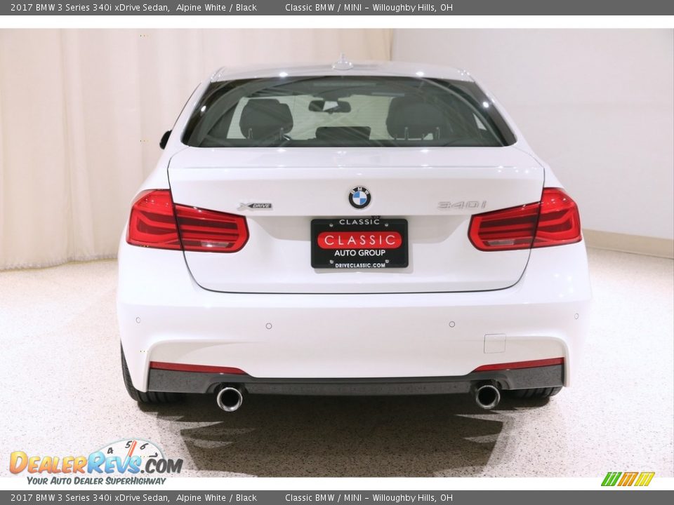 2017 BMW 3 Series 340i xDrive Sedan Alpine White / Black Photo #23