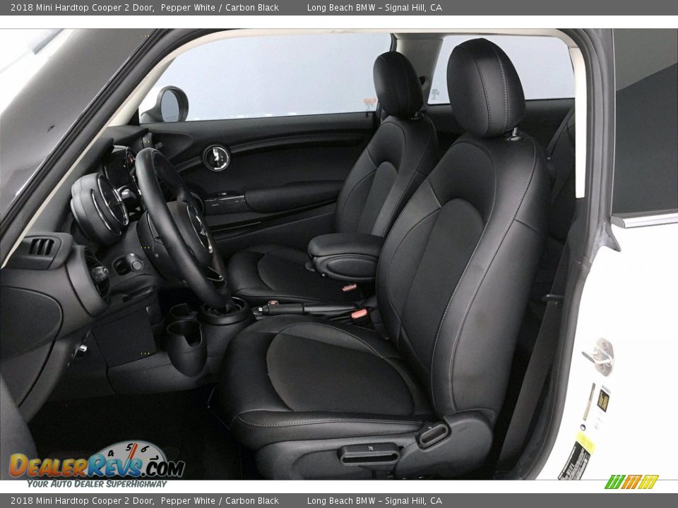 2018 Mini Hardtop Cooper 2 Door Pepper White / Carbon Black Photo #27