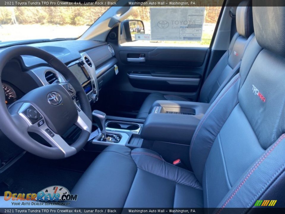 Black Interior - 2021 Toyota Tundra TRD Pro CrewMax 4x4 Photo #4