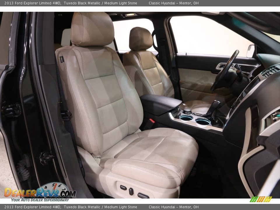 2013 Ford Explorer Limited 4WD Tuxedo Black Metallic / Medium Light Stone Photo #20