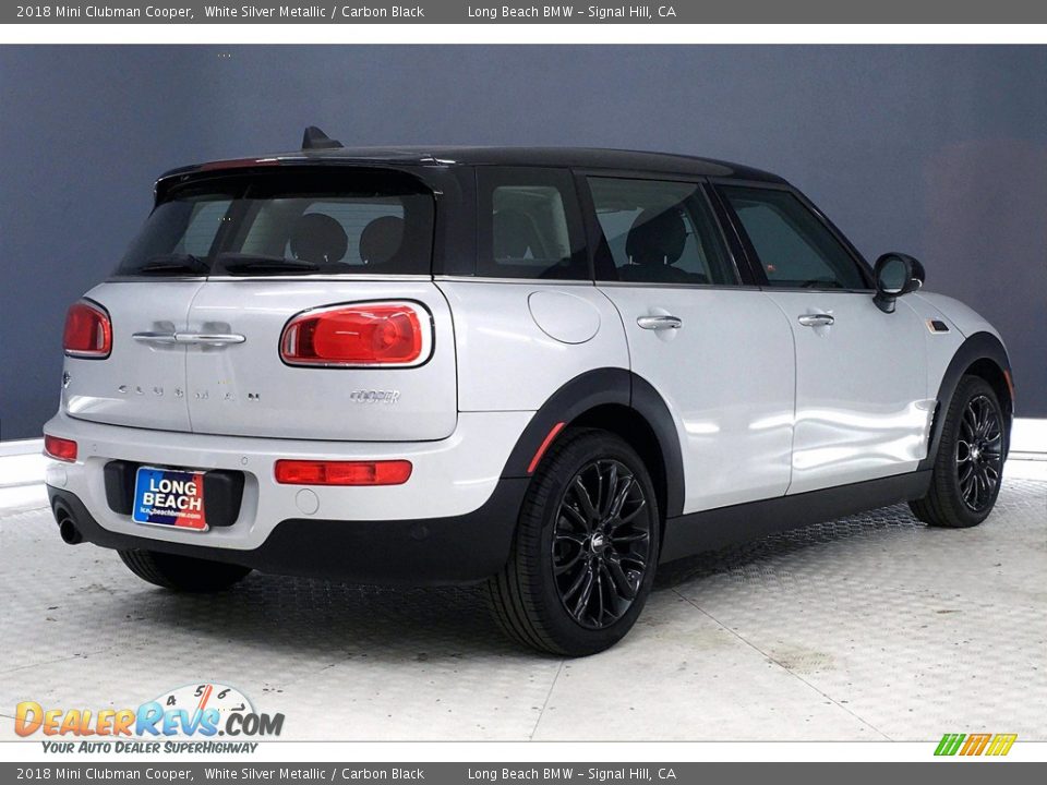 2018 Mini Clubman Cooper White Silver Metallic / Carbon Black Photo #13