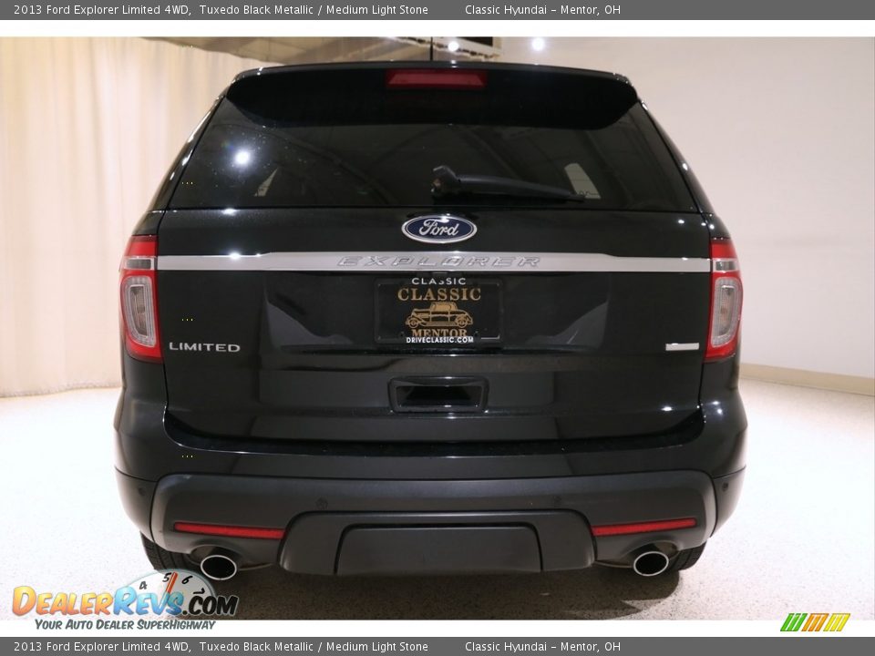 2013 Ford Explorer Limited 4WD Tuxedo Black Metallic / Medium Light Stone Photo #25