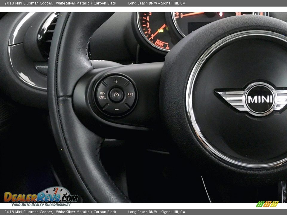 2018 Mini Clubman Cooper White Silver Metallic / Carbon Black Photo #18