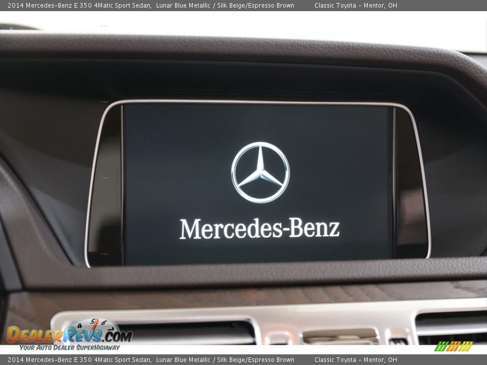 2014 Mercedes-Benz E 350 4Matic Sport Sedan Lunar Blue Metallic / Silk Beige/Espresso Brown Photo #11