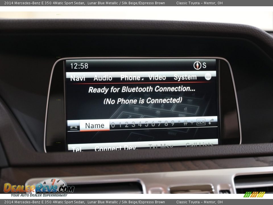 2014 Mercedes-Benz E 350 4Matic Sport Sedan Lunar Blue Metallic / Silk Beige/Espresso Brown Photo #13