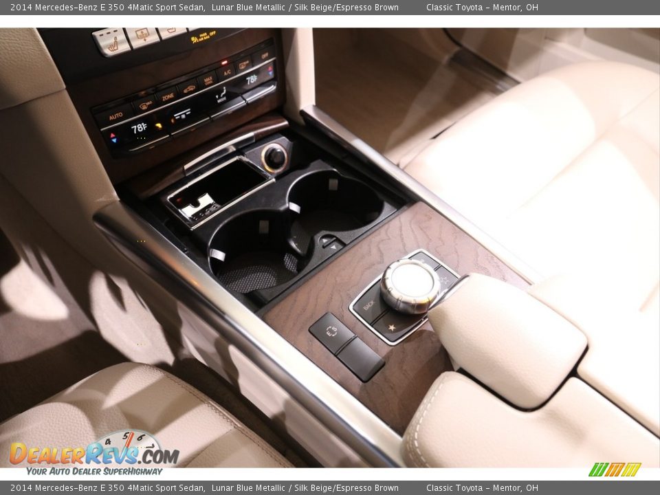 2014 Mercedes-Benz E 350 4Matic Sport Sedan Lunar Blue Metallic / Silk Beige/Espresso Brown Photo #17