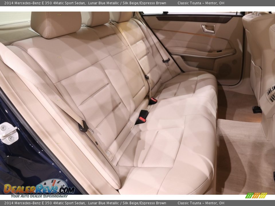 2014 Mercedes-Benz E 350 4Matic Sport Sedan Lunar Blue Metallic / Silk Beige/Espresso Brown Photo #19