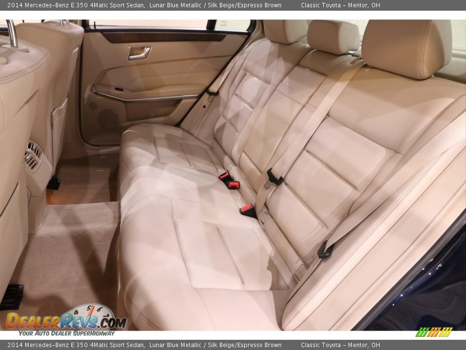 2014 Mercedes-Benz E 350 4Matic Sport Sedan Lunar Blue Metallic / Silk Beige/Espresso Brown Photo #20