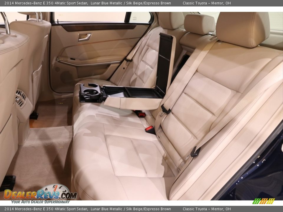 2014 Mercedes-Benz E 350 4Matic Sport Sedan Lunar Blue Metallic / Silk Beige/Espresso Brown Photo #21
