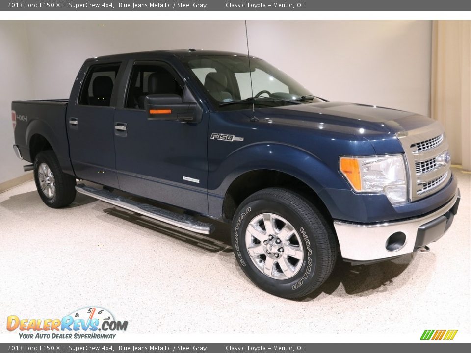 2013 Ford F150 XLT SuperCrew 4x4 Blue Jeans Metallic / Steel Gray Photo #1