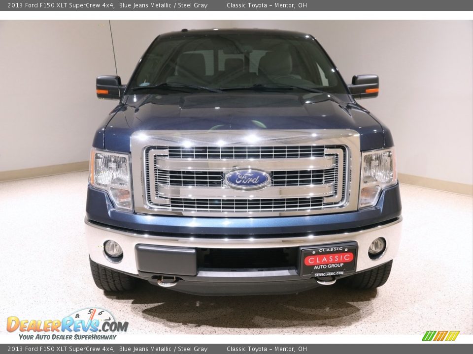 2013 Ford F150 XLT SuperCrew 4x4 Blue Jeans Metallic / Steel Gray Photo #2