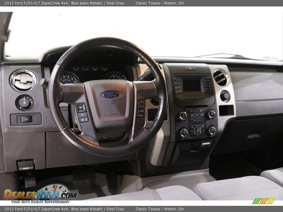 2013 Ford F150 XLT SuperCrew 4x4 Blue Jeans Metallic / Steel Gray Photo #7