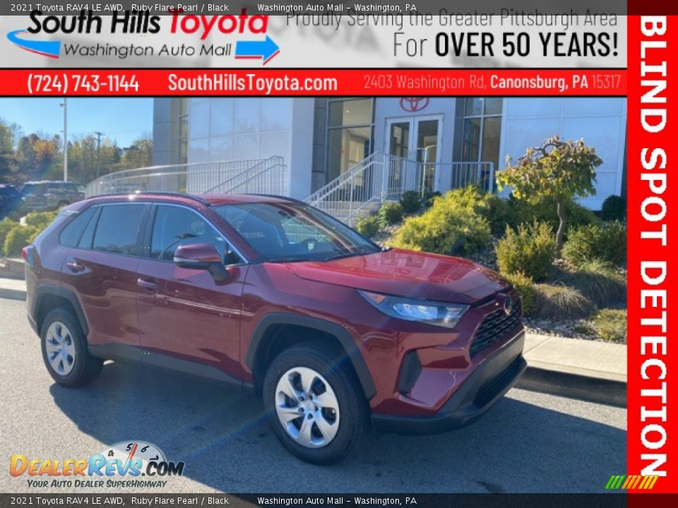 2021 Toyota RAV4 LE AWD Ruby Flare Pearl / Black Photo #1
