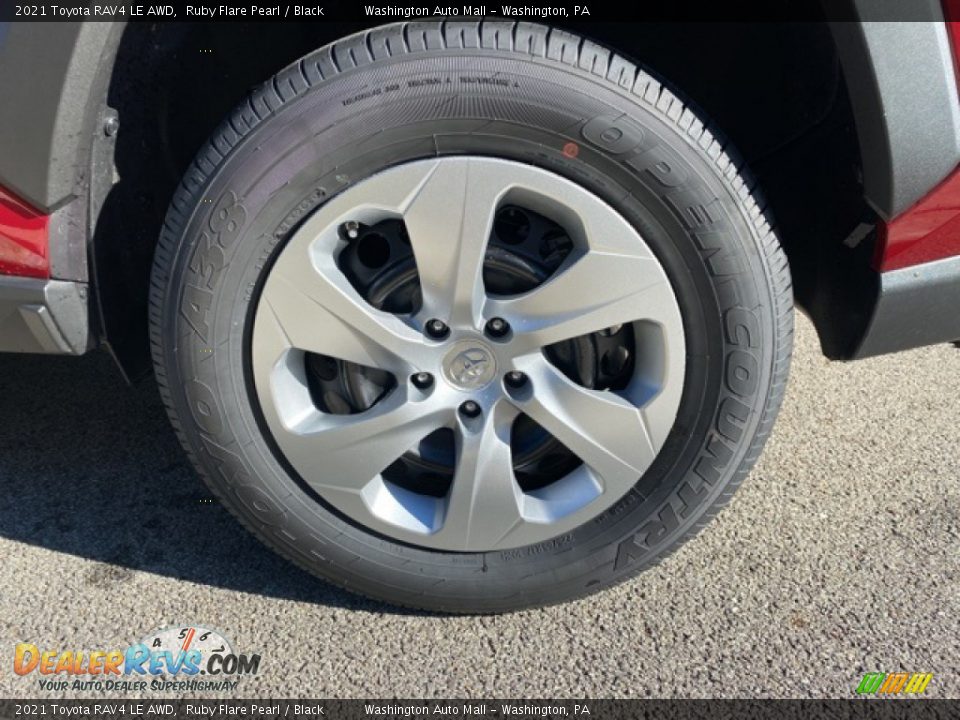 2021 Toyota RAV4 LE AWD Ruby Flare Pearl / Black Photo #30