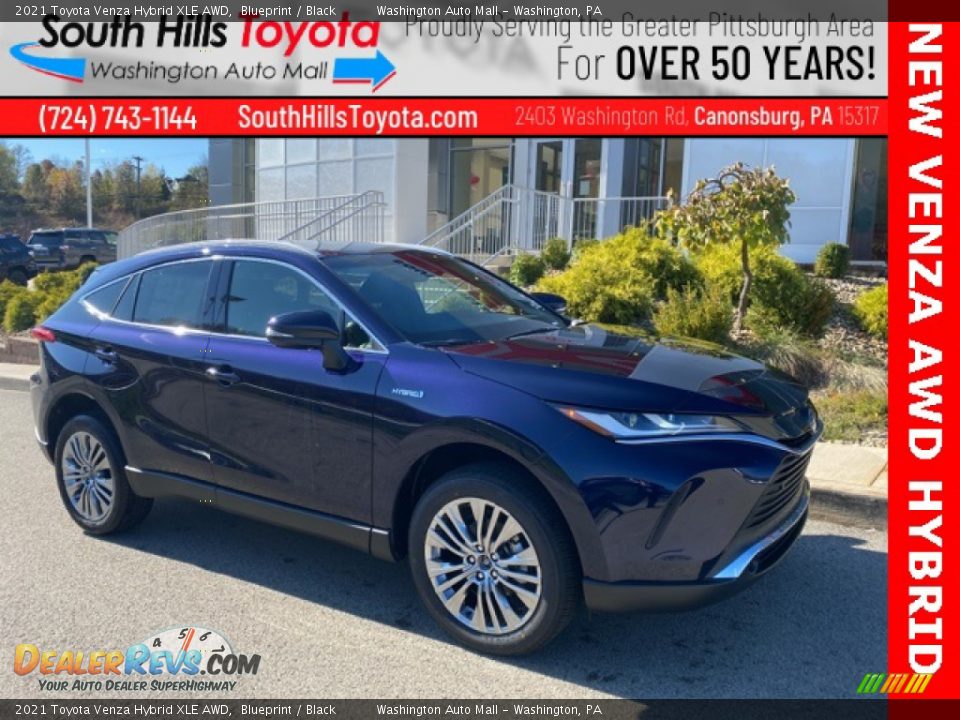 2021 Toyota Venza Hybrid XLE AWD Blueprint / Black Photo #1