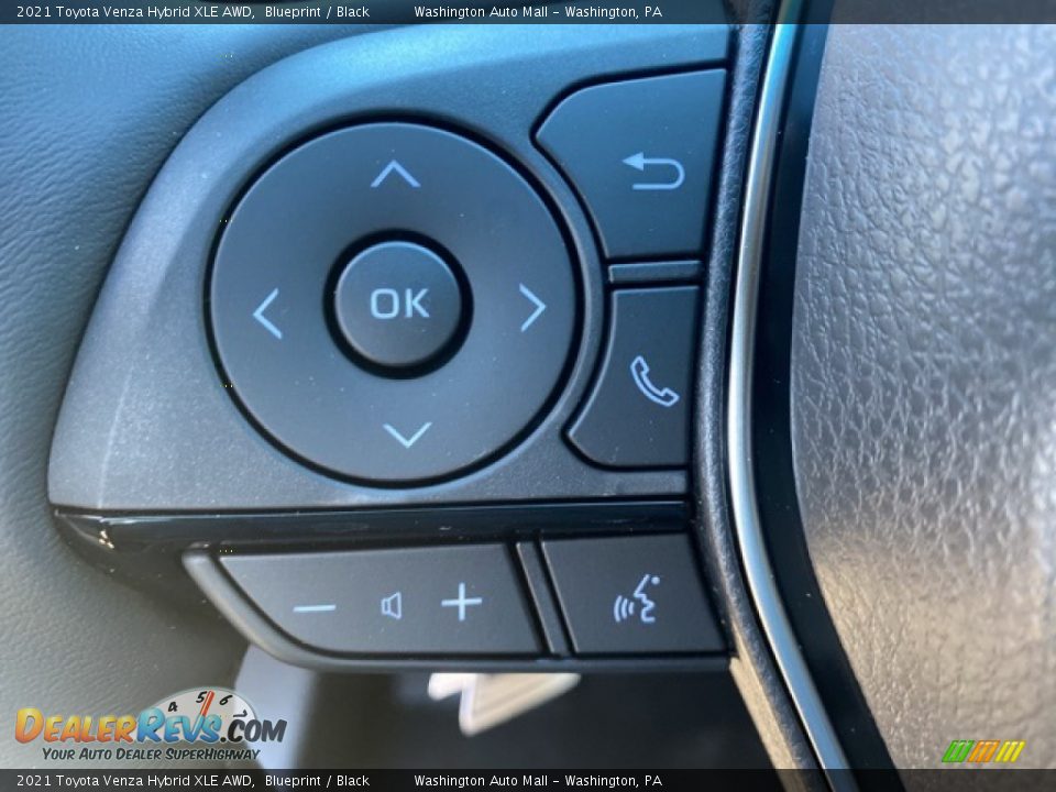 2021 Toyota Venza Hybrid XLE AWD Steering Wheel Photo #7