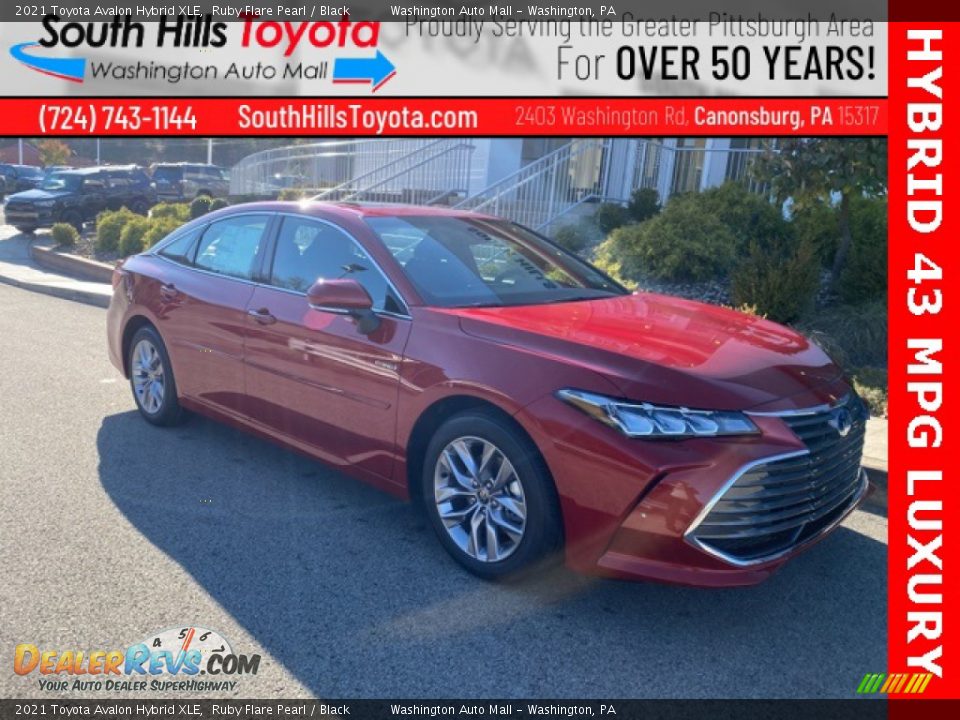 2021 Toyota Avalon Hybrid XLE Ruby Flare Pearl / Black Photo #1