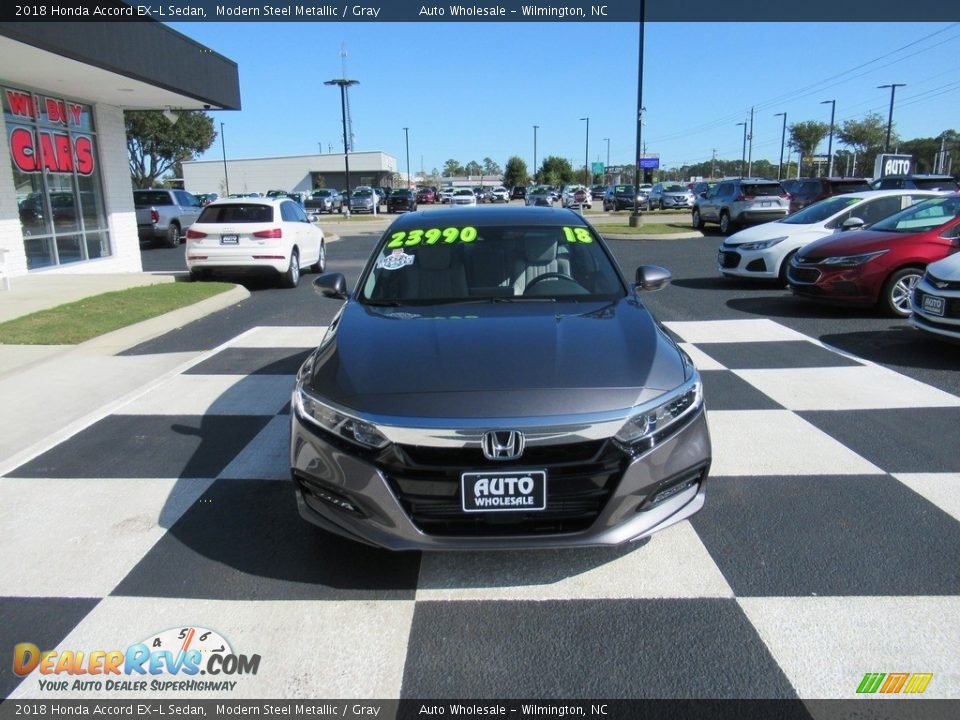 2018 Honda Accord EX-L Sedan Modern Steel Metallic / Gray Photo #2