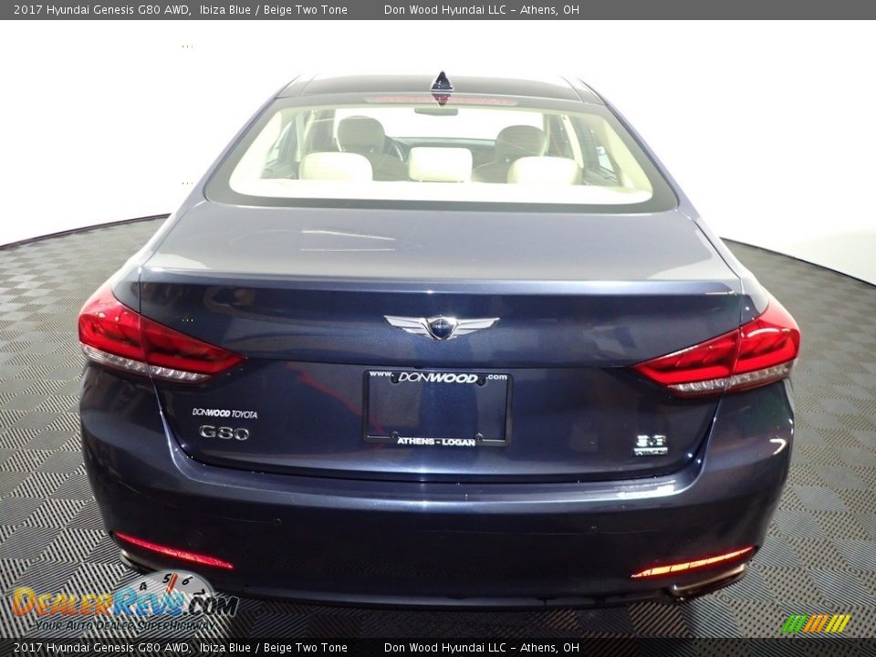 2017 Hyundai Genesis G80 AWD Ibiza Blue / Beige Two Tone Photo #11