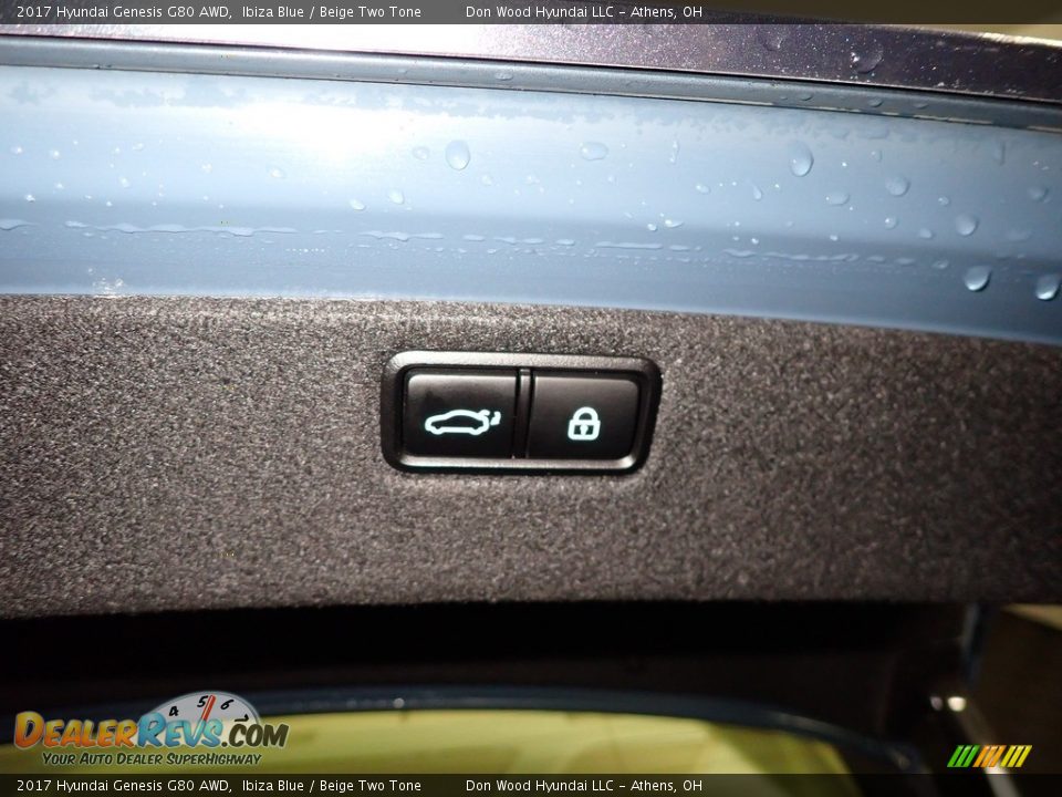 2017 Hyundai Genesis G80 AWD Ibiza Blue / Beige Two Tone Photo #14