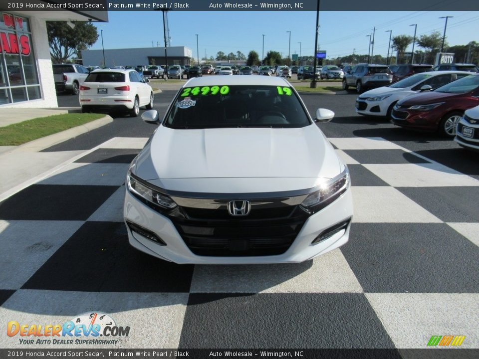 2019 Honda Accord Sport Sedan Platinum White Pearl / Black Photo #2