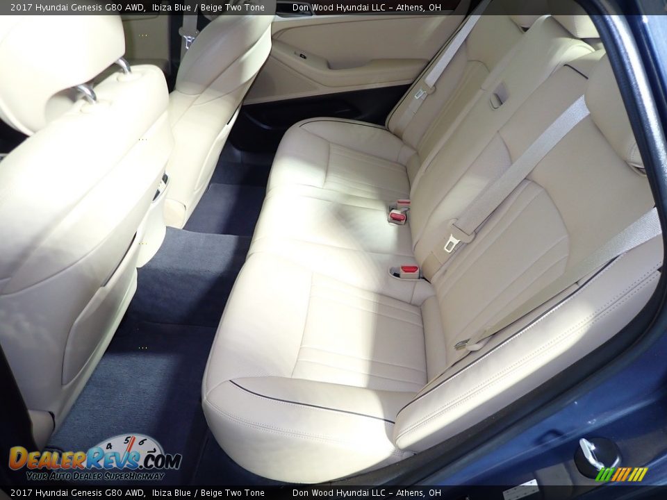 2017 Hyundai Genesis G80 AWD Ibiza Blue / Beige Two Tone Photo #22