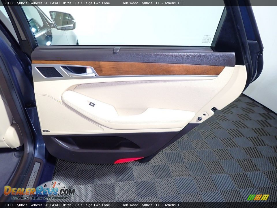 2017 Hyundai Genesis G80 AWD Ibiza Blue / Beige Two Tone Photo #23