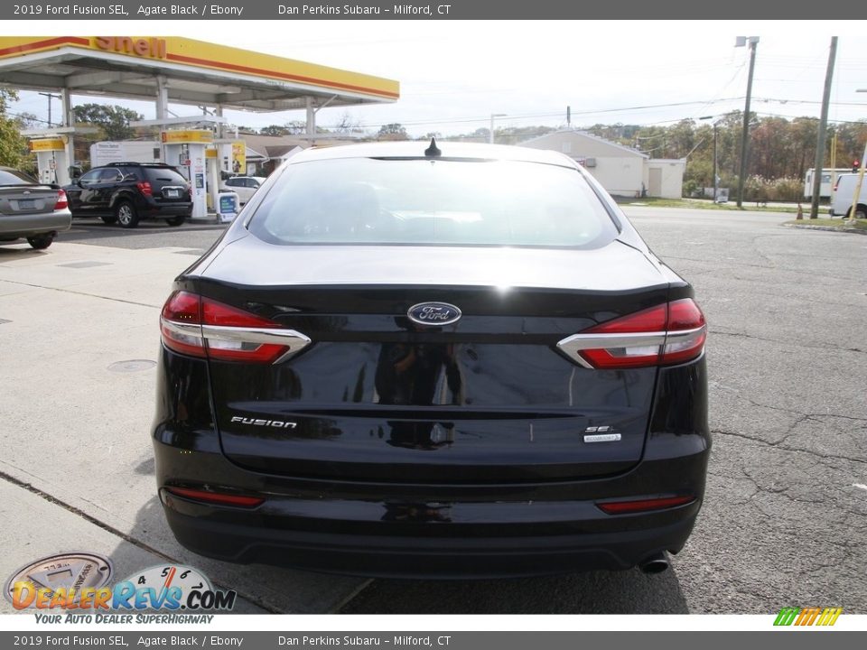 2019 Ford Fusion SEL Agate Black / Ebony Photo #6