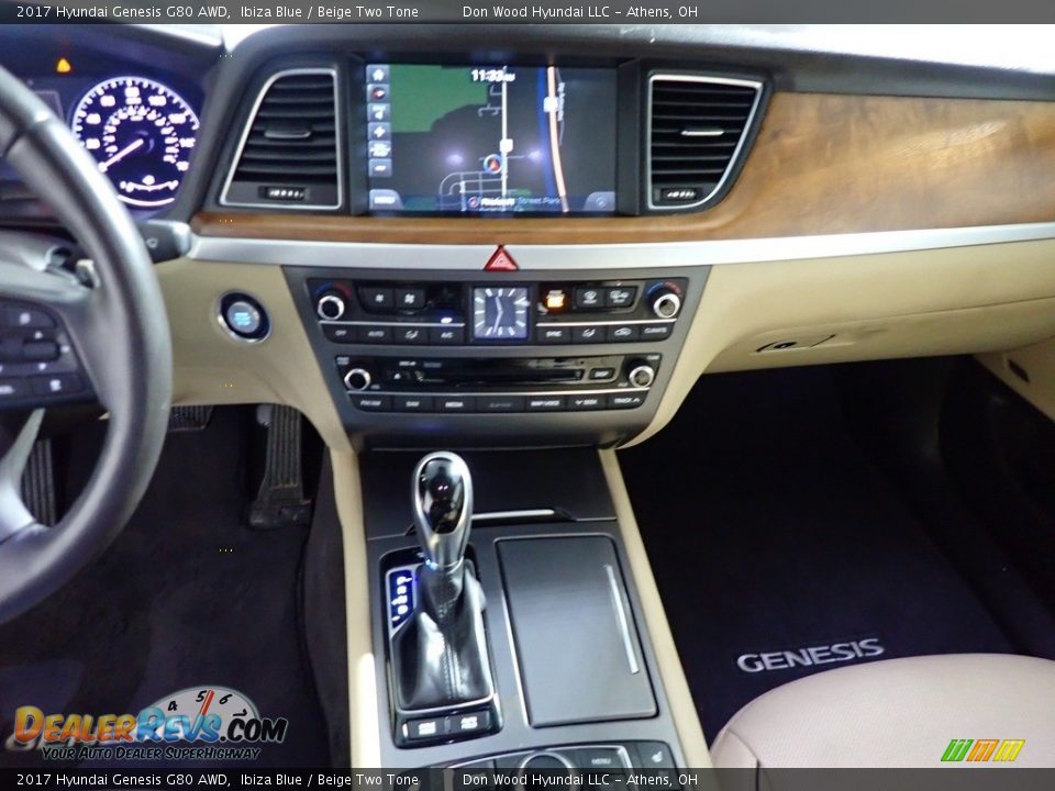 2017 Hyundai Genesis G80 AWD Ibiza Blue / Beige Two Tone Photo #31