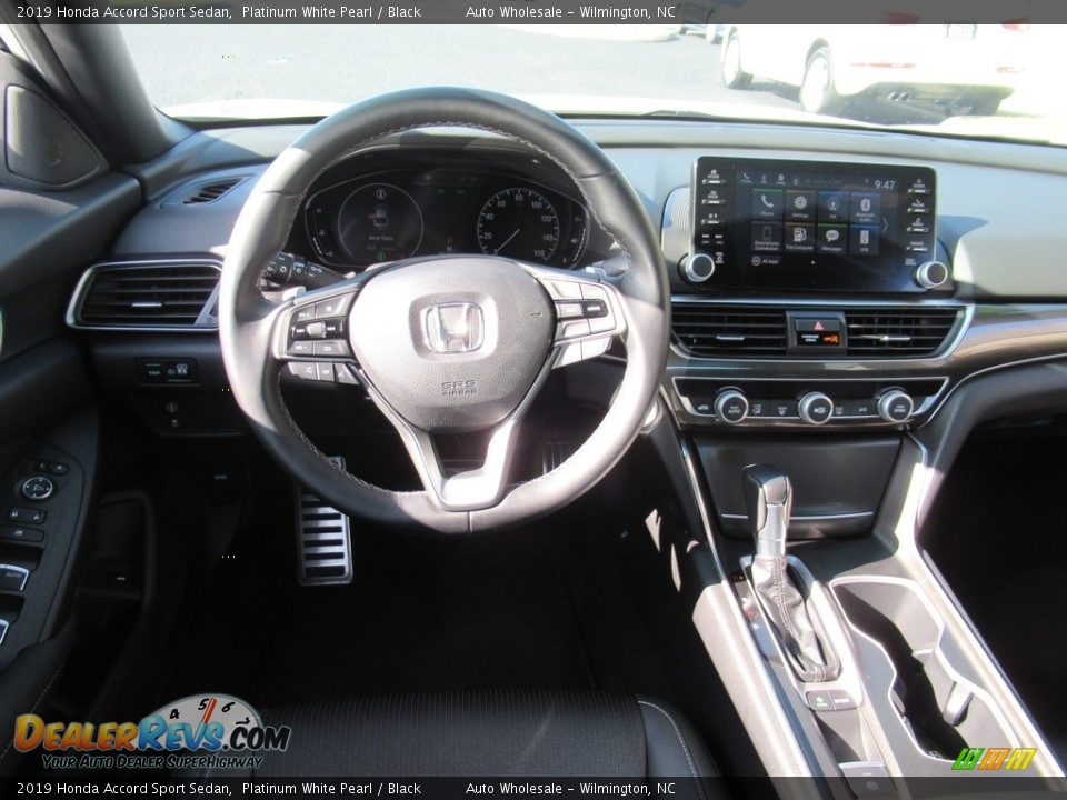 2019 Honda Accord Sport Sedan Platinum White Pearl / Black Photo #15
