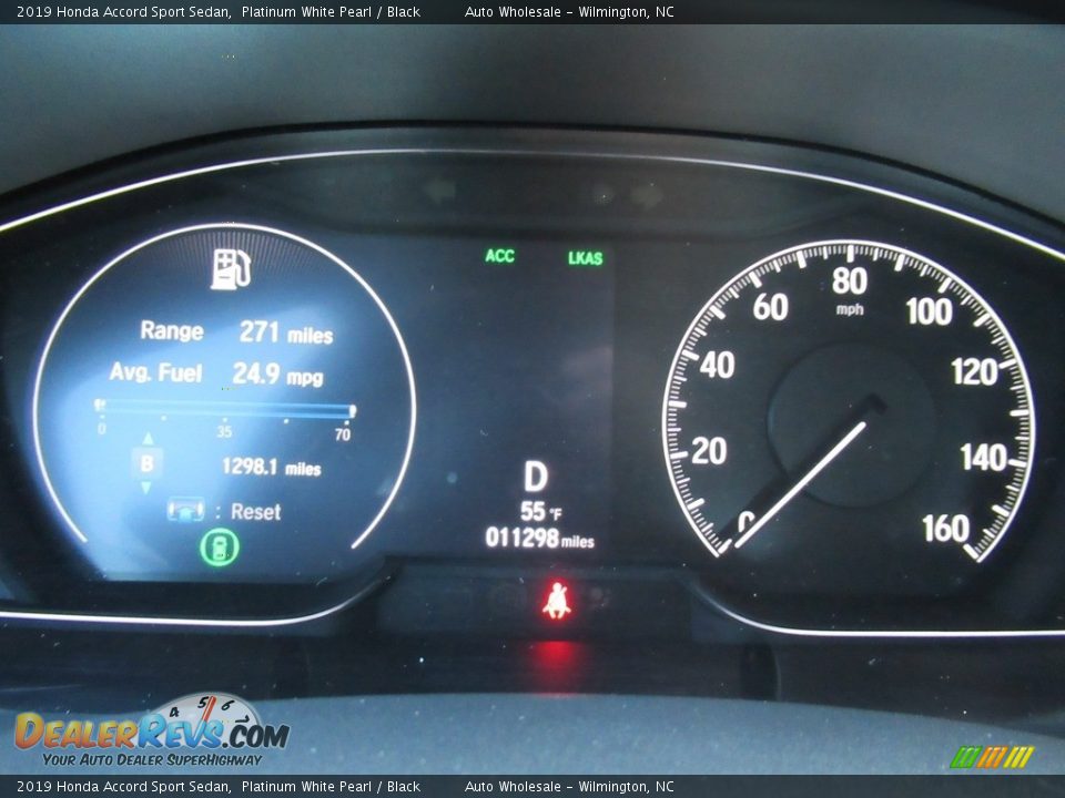 2019 Honda Accord Sport Sedan Platinum White Pearl / Black Photo #16
