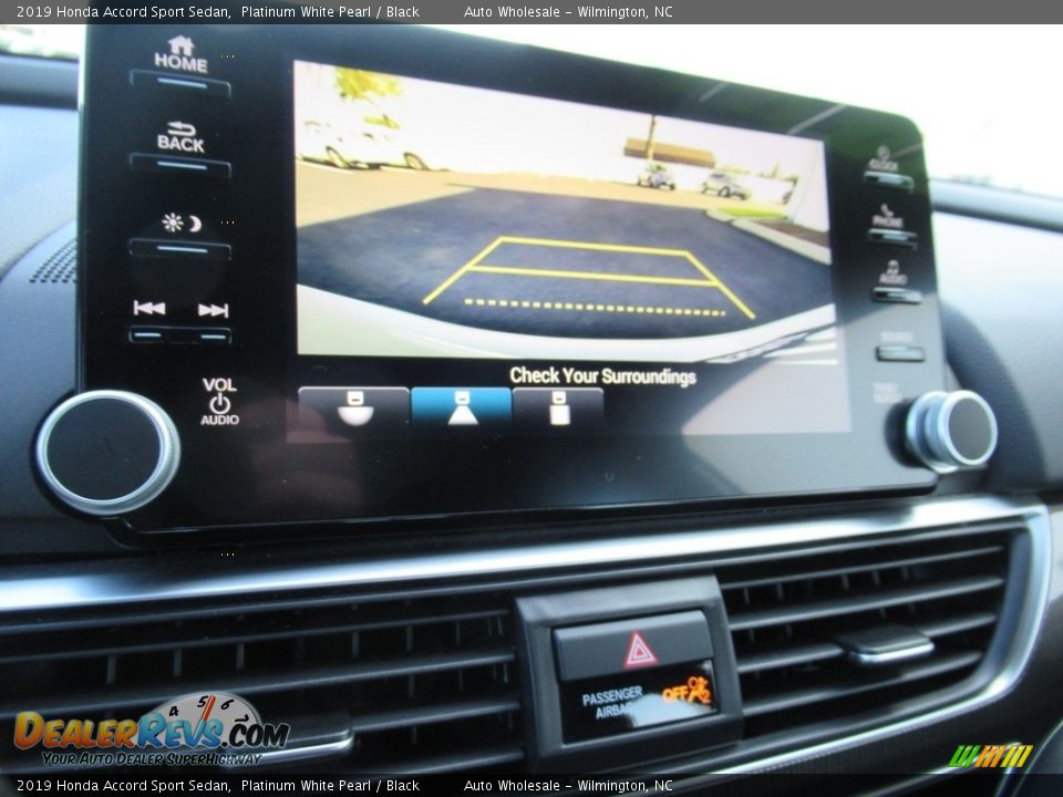 2019 Honda Accord Sport Sedan Platinum White Pearl / Black Photo #18