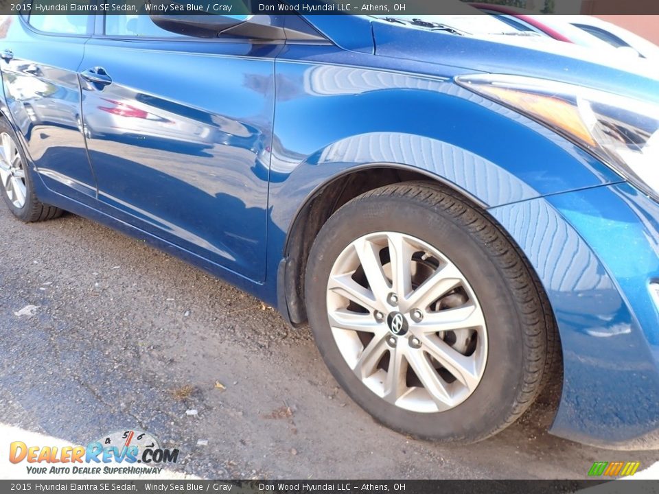 2015 Hyundai Elantra SE Sedan Windy Sea Blue / Gray Photo #4