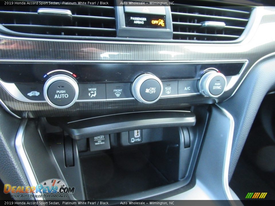 2019 Honda Accord Sport Sedan Platinum White Pearl / Black Photo #19