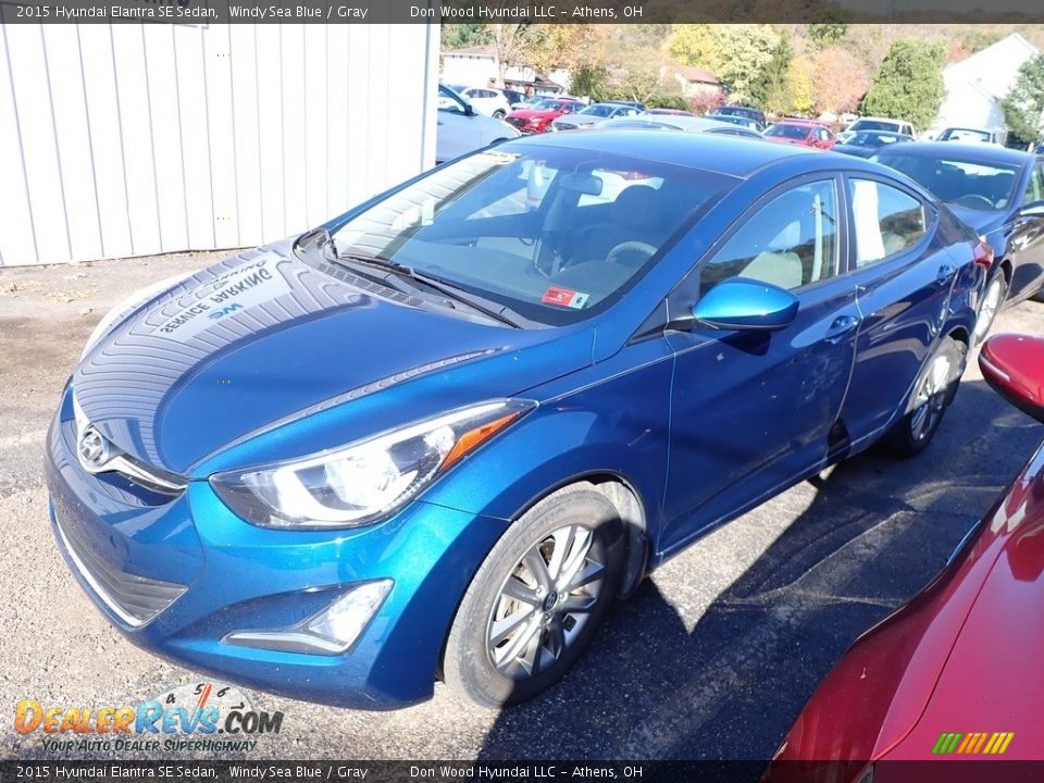 2015 Hyundai Elantra SE Sedan Windy Sea Blue / Gray Photo #6