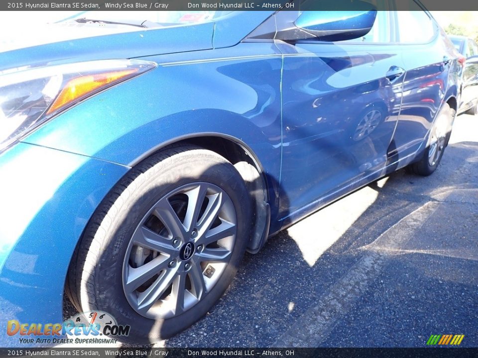2015 Hyundai Elantra SE Sedan Windy Sea Blue / Gray Photo #7