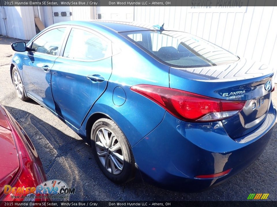 2015 Hyundai Elantra SE Sedan Windy Sea Blue / Gray Photo #8