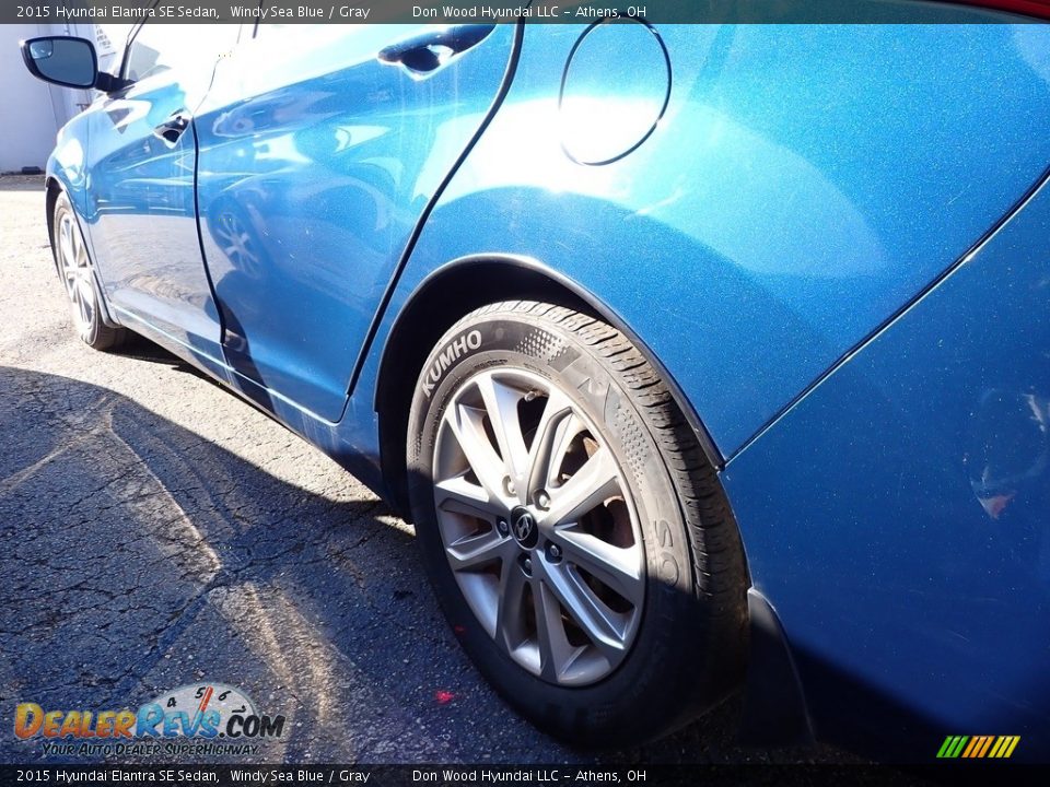 2015 Hyundai Elantra SE Sedan Windy Sea Blue / Gray Photo #9
