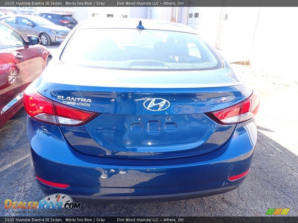 2015 Hyundai Elantra SE Sedan Windy Sea Blue / Gray Photo #10