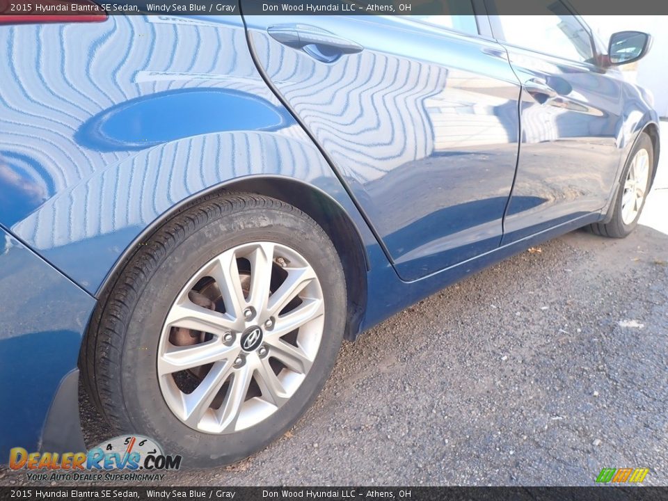 2015 Hyundai Elantra SE Sedan Windy Sea Blue / Gray Photo #12