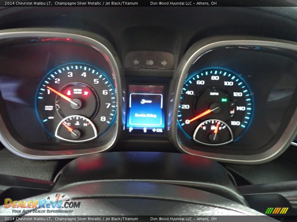 2014 Chevrolet Malibu LT Champagne Silver Metallic / Jet Black/Titanium Photo #28