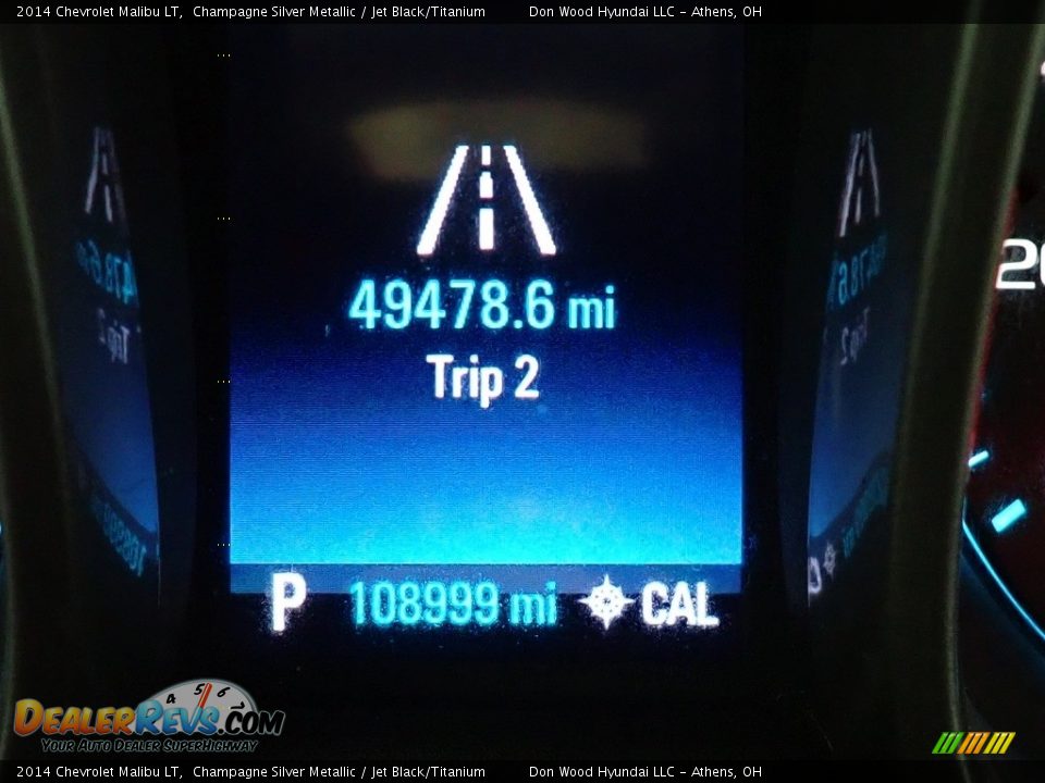 2014 Chevrolet Malibu LT Champagne Silver Metallic / Jet Black/Titanium Photo #29