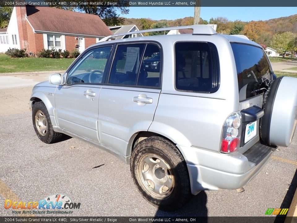 2004 Suzuki Grand Vitara LX 4WD Silky Silver Metallic / Beige Photo #7